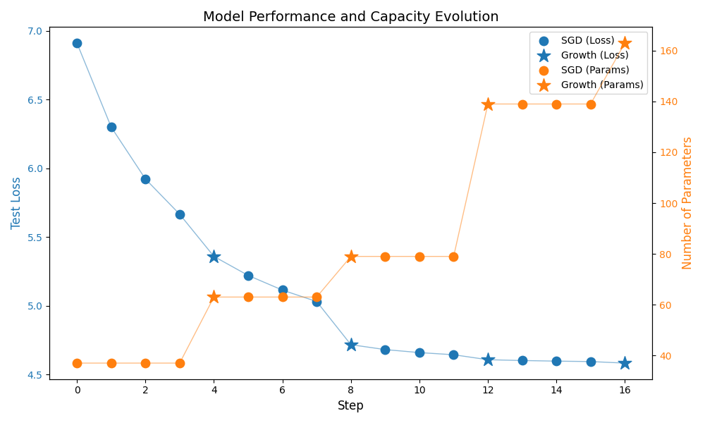 Model Performance and Capacity Evolution